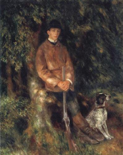 Pierre Renoir Alfred Berard and his Dog Sweden oil painting art